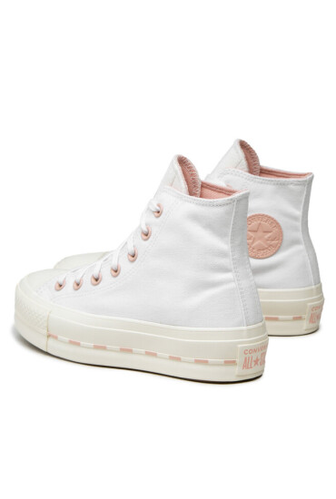 Converse Кецове Ctas Lift Hi 572709C White/Egret/Pink Clay - Mera.bg