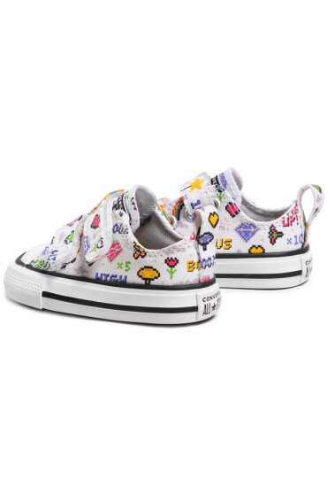 Converse Кецове Ctas 2V Ox 770172C White/Black/Bold Pink - Mera.bg