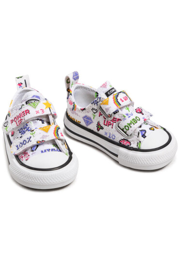 Converse Кецове Ctas 2V Ox 770172C White/Black/Bold Pink - Mera.bg