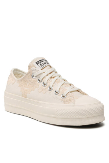 Converse Кецове Ctas Lift Ox A02225C Vintage White/Egret/Egret - Mera.bg