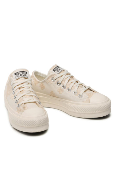 Converse Кецове Ctas Lift Ox A02225C Vintage White/Egret/Egret - Mera.bg