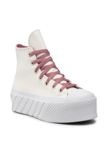 Converse Кецове Ctas Lift 2x Hi 572607C Egret/Pink Aura/White - Mera.bg