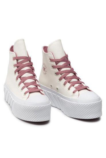 Converse Кецове Ctas Lift 2x Hi 572607C Egret/Pink Aura/White - Mera.bg