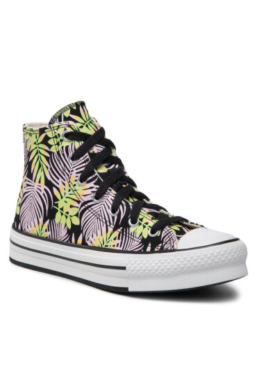 Converse Кецове Ctas Eva Lift Hi A01201C Black/Pink Foam/Lime Rave - Mera.bg
