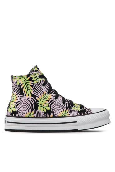 Converse Кецове Ctas Eva Lift Hi A01201C Black/Pink Foam/Lime Rave - Mera.bg