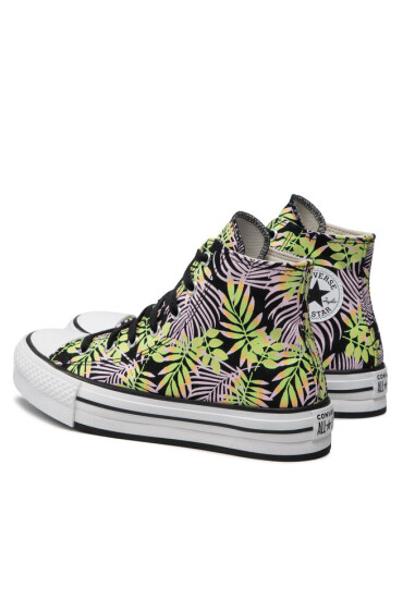 Converse Кецове Ctas Eva Lift Hi A01201C Black/Pink Foam/Lime Rave - Mera.bg
