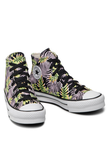 Converse Кецове Ctas Eva Lift Hi A01201C Black/Pink Foam/Lime Rave - Mera.bg