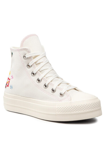 Converse Кецове Ctas Lift Hi A02198C Egret/Black/Pink Foam - Mera.bg