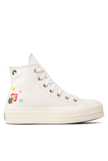 Converse Кецове Ctas Lift Hi A02198C Egret/Black/Pink Foam - Mera.bg