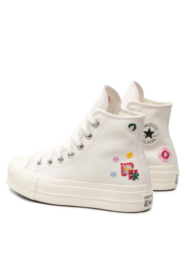 Converse Кецове Ctas Lift Hi A02198C Egret/Black/Pink Foam - Mera.bg