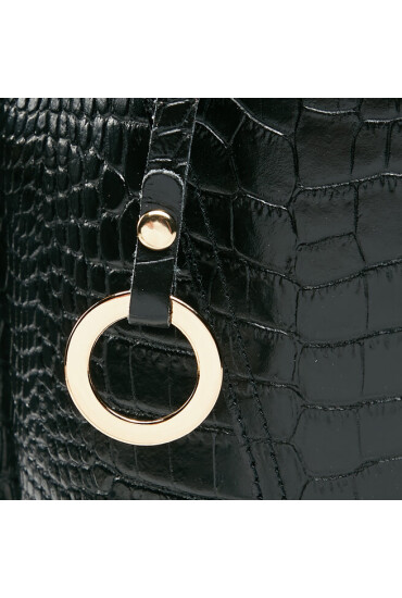 Creole Дамска чанта K11357 Dark Croco - Mera.bg
