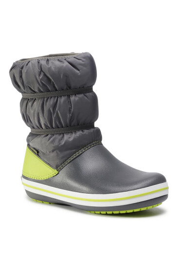 Crocs Апрески Crocband Winter Boot K 206550 Slate grey/Lime Punch - Mera.bg