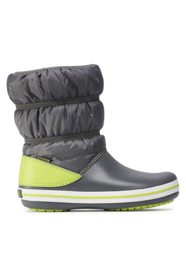 Crocs Апрески Crocband Winter Boot K 206550 Slate grey/Lime Punch - Mera.bg