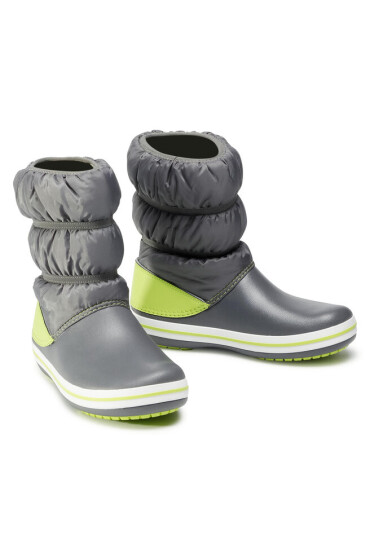 Crocs Апрески Crocband Winter Boot K 206550 Slate grey/Lime Punch - Mera.bg