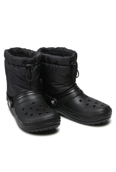 Crocs Ботуши Classic Lined Neo Puff Boot 206630 Black/Black - Mera.bg