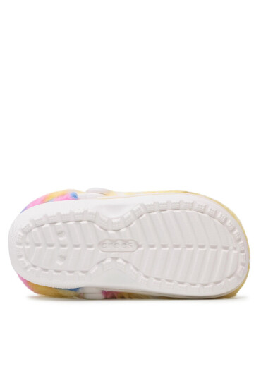 Crocs Чехли Classic Fur Sure 207303 White/Multi - Mera.bg