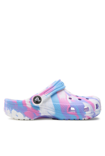 Crocs Чехли Classic Marbled Clog K 207464 White/Pink - Mera.bg