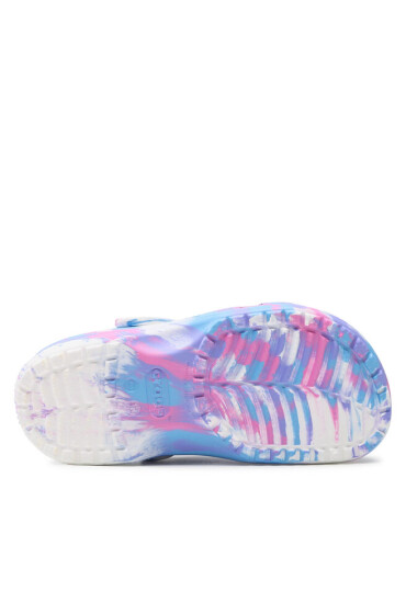 Crocs Чехли Classic Marbled Clog K 207464 White/Pink - Mera.bg