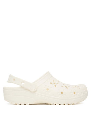 Crocs Чехли Classic Floral Cut-Out Clog 210927 Екрю - Mera.bg
