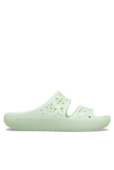 Crocs Чехли Classic Floral Cutout Sandal 210966 Зелен - Mera.bg