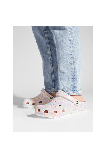 Crocs Чехли Classic Glitter Clog 205942 White/Multi 94S - Mera.bg