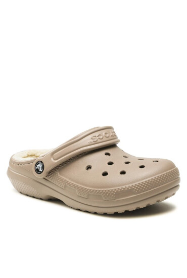 Crocs Чехли Classic Lined Clog 203591 Mushroom/Bone 2YB - Mera.bg