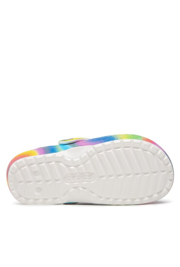 Crocs Чехли Classic Lined Spray Dye Clog K 208081 White/Multi - Mera.bg