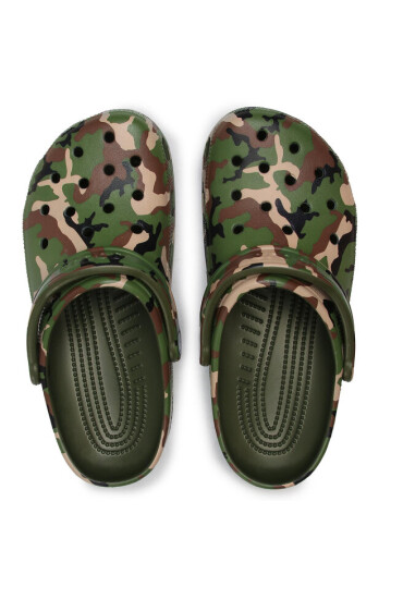 Crocs Чехли Classic Printed Camo Clog 206454 Army Green/Multi - Mera.bg