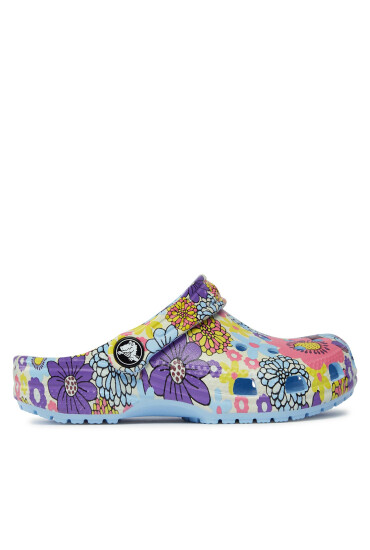 Crocs Чехли Classic Retro Floral Clog Kids 209059 Blue Calcite/Multi 4NT - Mera.bg