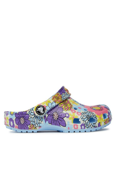Crocs Чехли Classic Retro Floral Clog Kids 209059 Blue Calcite/Multi 4NT - Mera.bg