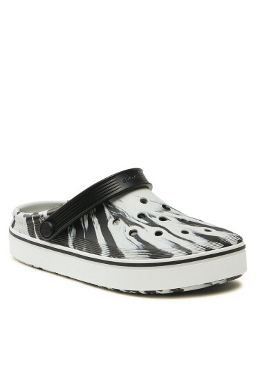 Crocs Чехли Crocband Clean Marbled Clog 208601 Black/White 066 - Mera.bg
