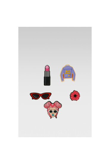 Crocs Декорация за обувки 10008633 Fashionista 5-PACK Цветен - Mera.bg