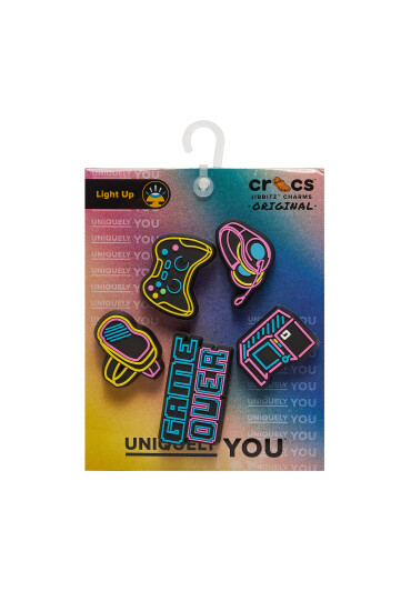 Crocs Декорация за обувки Jibbitz Lights Up Neon Gamer 5 Pack 10012094 Цветен - Mera.bg
