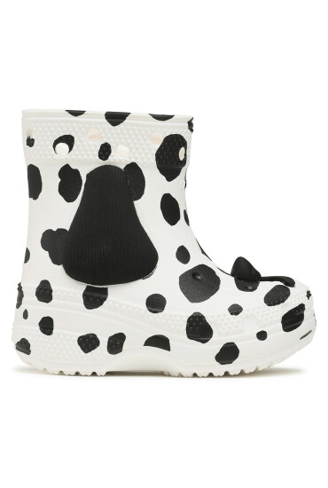 Crocs Гумени ботуши Classic I Am Dalmatian Boot T 209079 Бял - Mera.bg