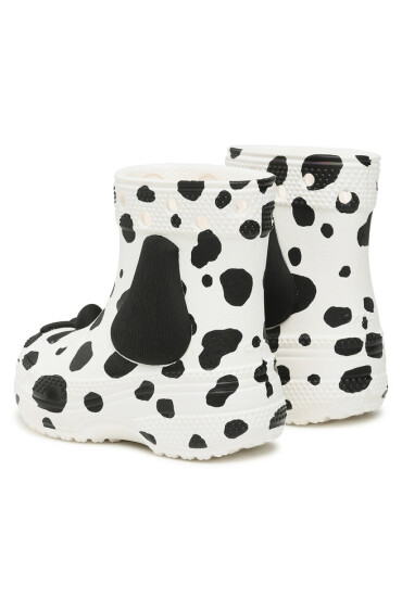 Crocs Гумени ботуши Classic I Am Dalmatian Boot T 209079 Бял - Mera.bg