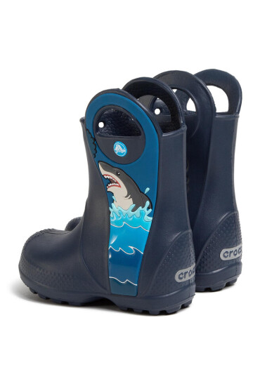 Crocs Гумени ботуши fl Shark Ptch Rain Boot B 206174 Navy - Mera.bg
