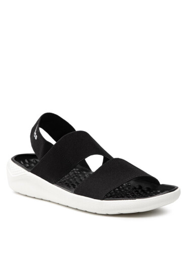 Crocs Сандали Literide Stretch Sandal W 206081 Black/White - Mera.bg