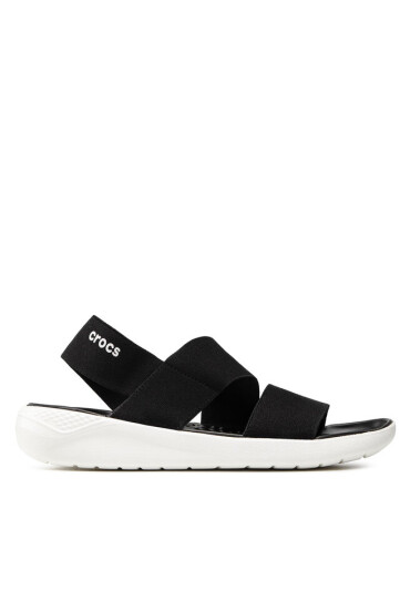 Crocs Сандали Literide Stretch Sandal W 206081 Black/White - Mera.bg