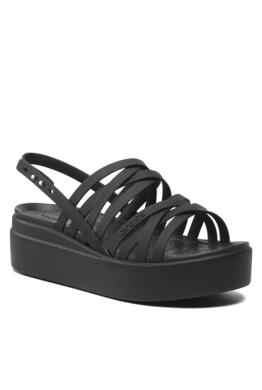 Crocs Сандали Brooklyn Strappy Lowwdgw 206751 Black - Mera.bg