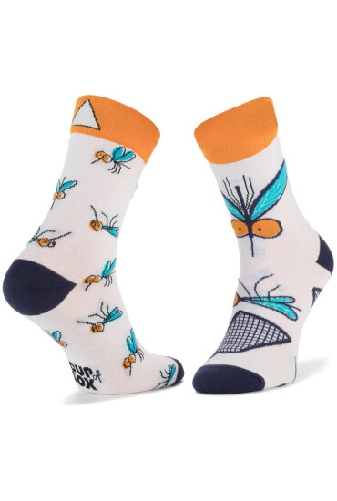 Cup of Sox Дълги чорапи unisex Bzyki Z Afryki Бял - Mera.bg