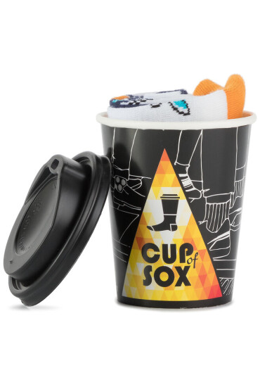 Cup of Sox Дълги чорапи unisex Bzyki Z Afryki Бял - Mera.bg