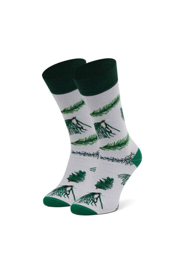 Cup of Sox Дълги чорапи unisex Leśny Odświeżacz Choinki Białe - Mera.bg