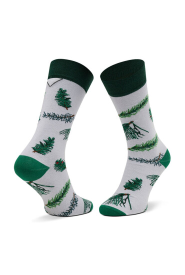 Cup of Sox Дълги чорапи unisex Leśny Odświeżacz Choinki Białe - Mera.bg
