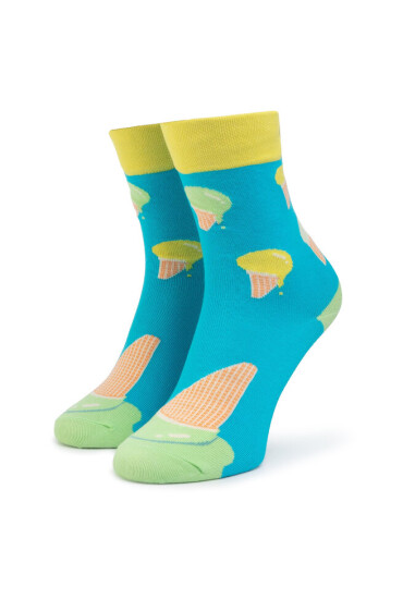 Cup of Sox Дълги чорапи unisex Przełam lody B Niebieskie Цветен - Mera.bg