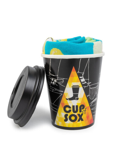Cup of Sox Дълги чорапи unisex Przełam lody B Niebieskie Цветен - Mera.bg
