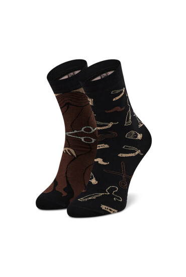 Cup of Sox Дълги чорапи unisex Przycięte Kędziory Черен - Mera.bg