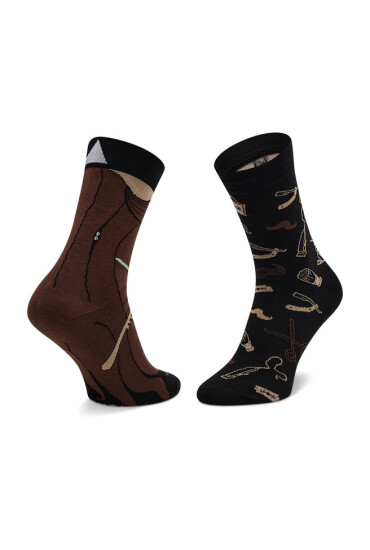 Cup of Sox Дълги чорапи unisex Przycięte Kędziory Черен - Mera.bg