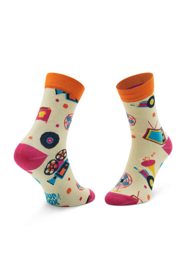 Cup of Sox Дълги чорапи unisex Retro Жълт - Mera.bg