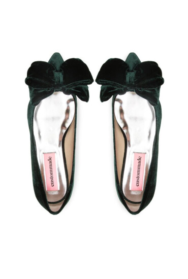Custommade Балеринки Annabella Velvet 998620019 Posy Green 336 - Mera.bg