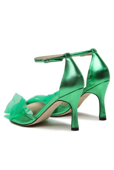 Custommade Сандали Ashley Metallic Bow 999624046 Зелен - Mera.bg